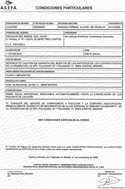 condiciones particulares